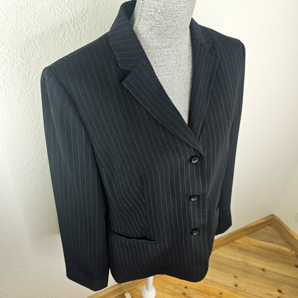 Ann Taylor Classic Pin Stripe Blazer Jacket
